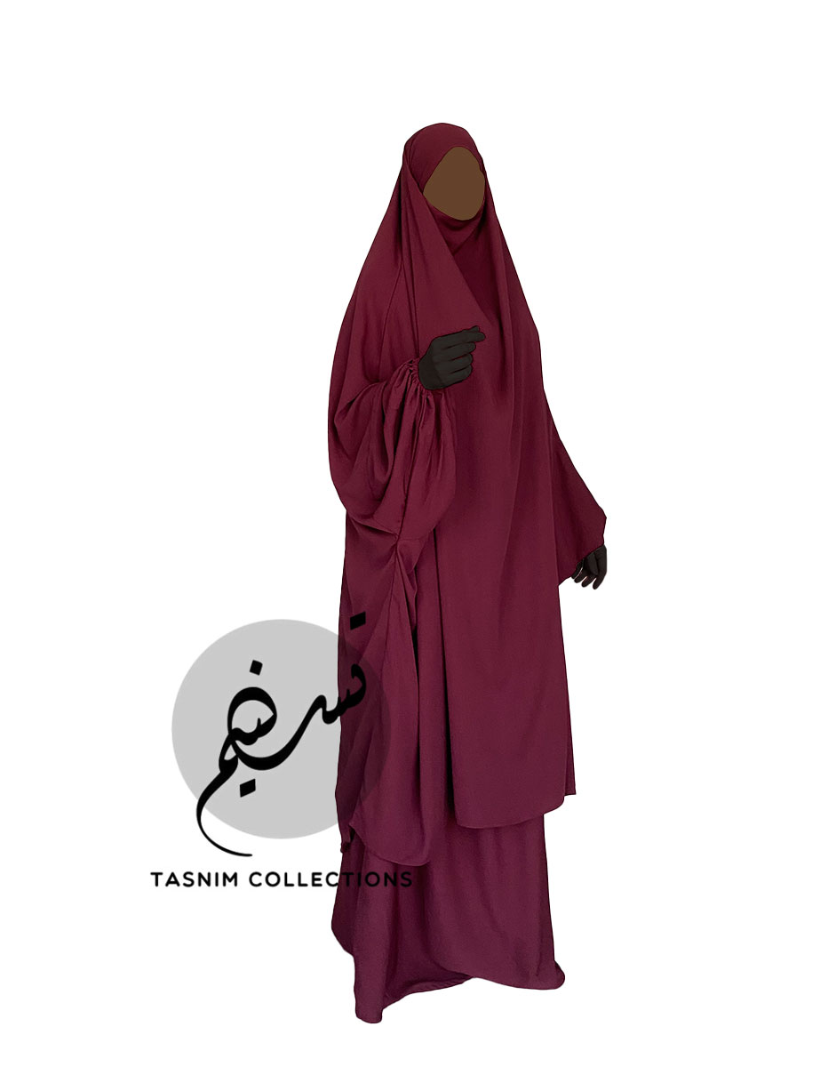 Two piece jilbab "Hidayah" with balloon sleeve