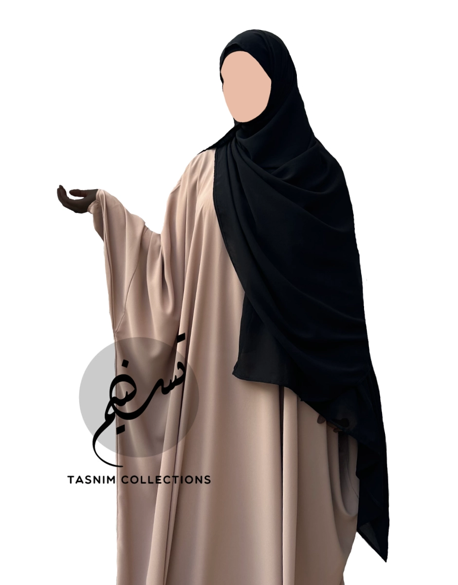 Bisht abaya "Nadia" with fingerloops - Image 3