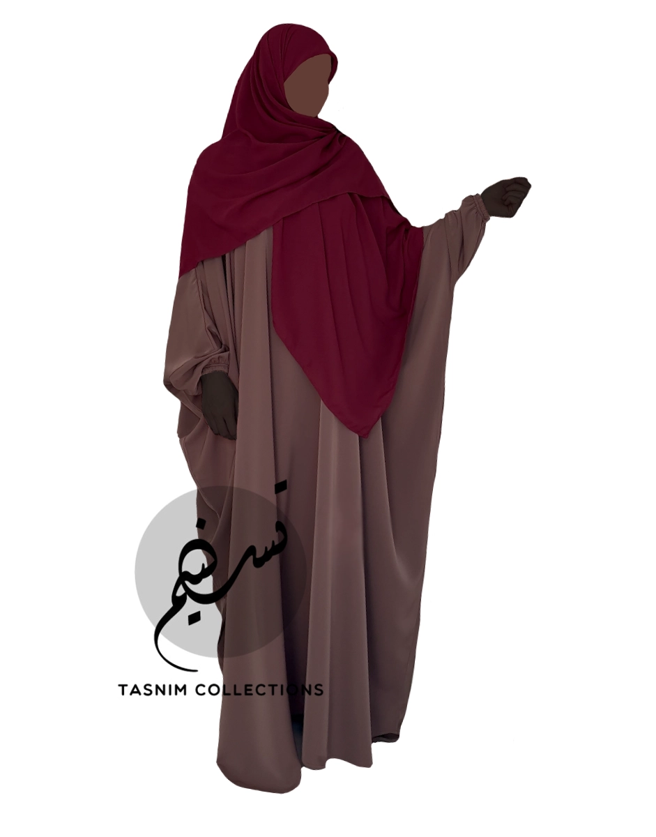 Bisht abaya "Habiba" with elastic cuff