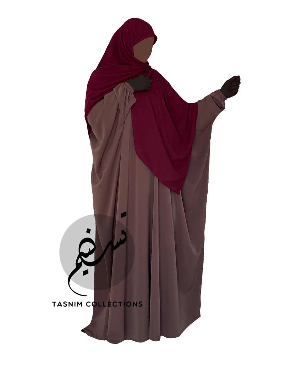 Bisht abaya "Habiba" with elastic cuff - Image 2