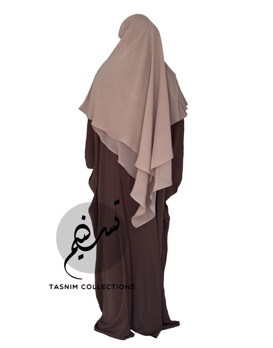 Chiffon khimar "Salama" DIP BACK