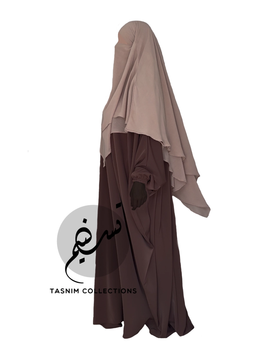 Chiffon khimar "Salama" DIP BACK - Image 3